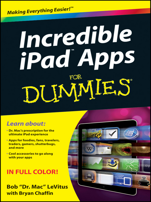 Title details for Incredible iPad Apps For Dummies by Bob LeVitus - Available